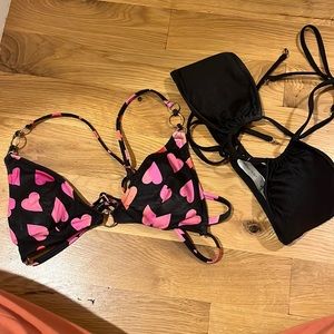 VS bathing suit tops, both size medium